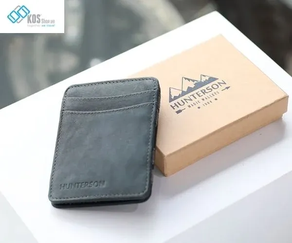 Ví Hunterson màu xám bạc