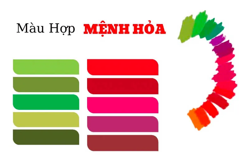 Chọn màu sắc hợp mệnh Hỏa theo phong thủy