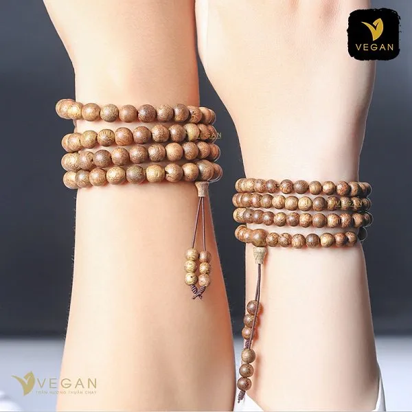 Vòng tay trầm hương Vegan mẫu mã đa dạng