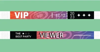 Vòng tay giấy check-in sự kiện