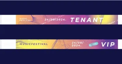 Vòng tay giấy nhựa cho sự kiện âm nhạc