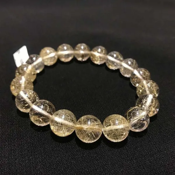 Vòng tay đá thạch anh tóc bạch kim