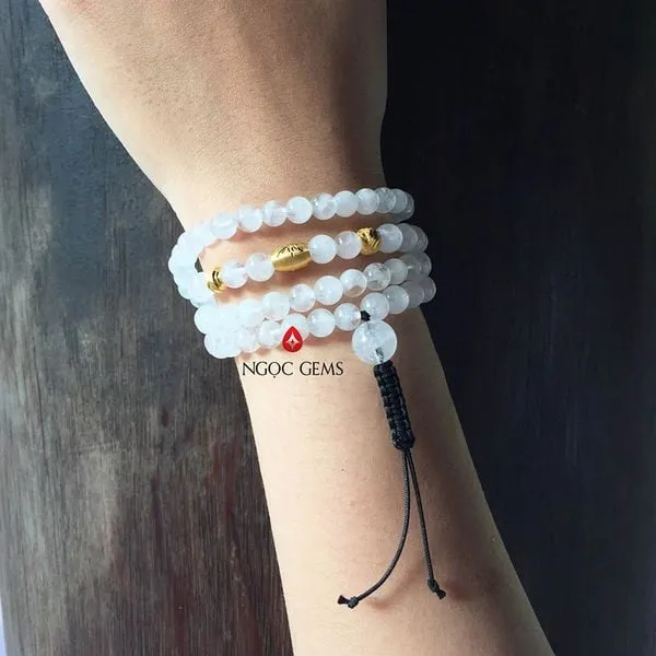 Vòng tay thạch anh trắng