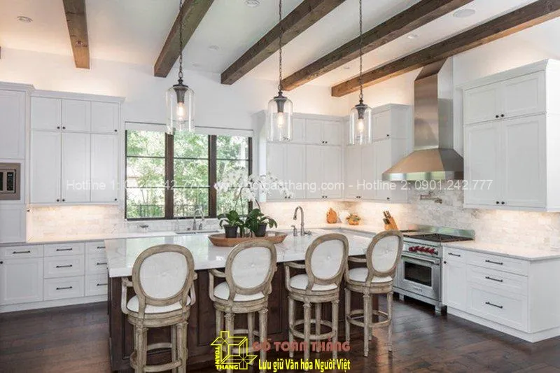 Xà ngang trên bàn thờ tạo sát khí ảnh hưởng không gian thờ cúng